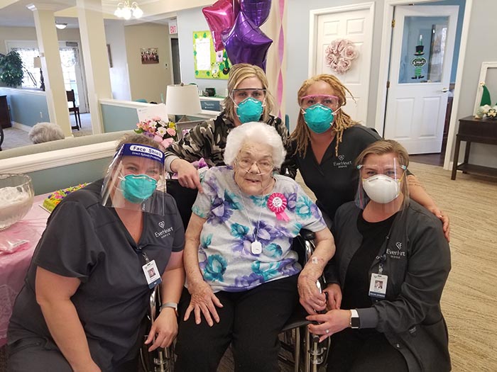 EverHeart Hospice, Miller Place, Celebrate Resident’s 100th Birthday
