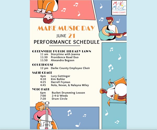 Announcing Performers for Make Music Darke County