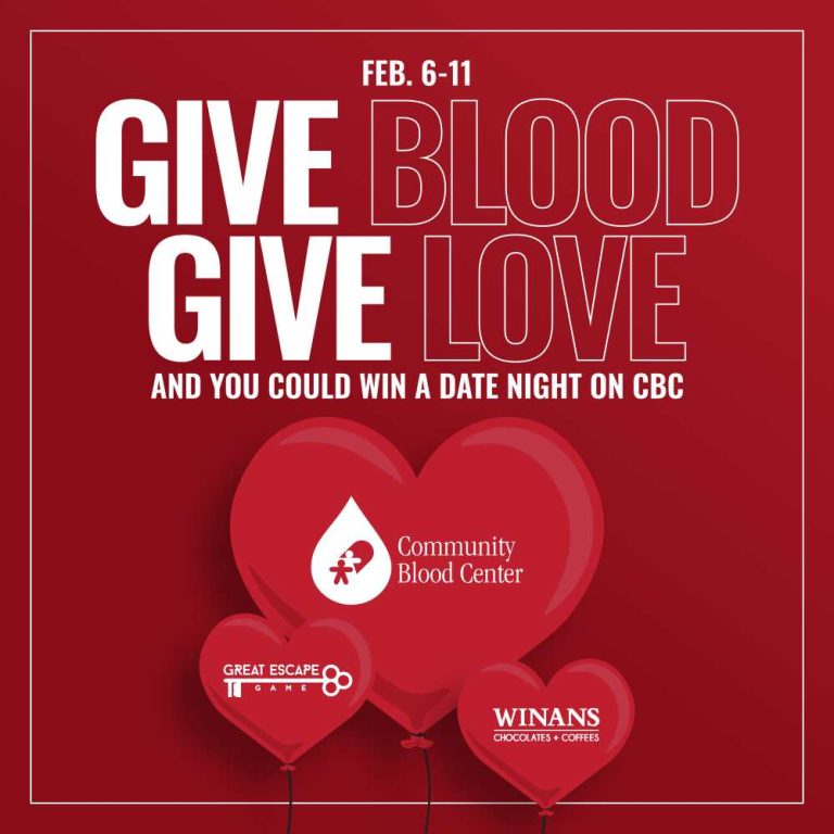 Give Blood, Give Love to win St. Valentine’s Date Night