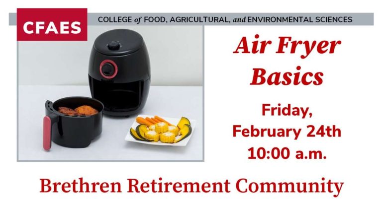 Air Fryer Basics Workshop at Chestnut Village Center – Brethren Retirement Community