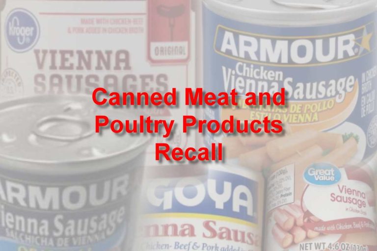 Conagra Brands Recalls Canned Meat and Poultry Products