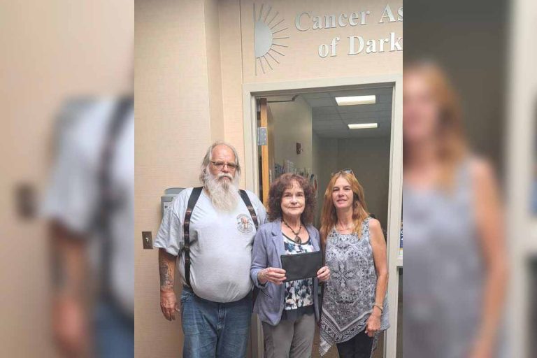 Cancer Association of Darke County receives donation from Borderline, Baker’s Motorcycle Shop