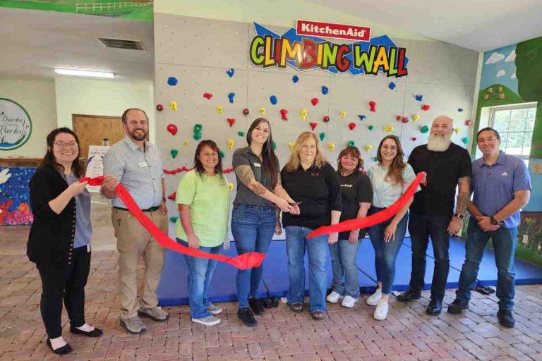 Greenville Whirlpool donates to Darke County Parks for Climbing Wall