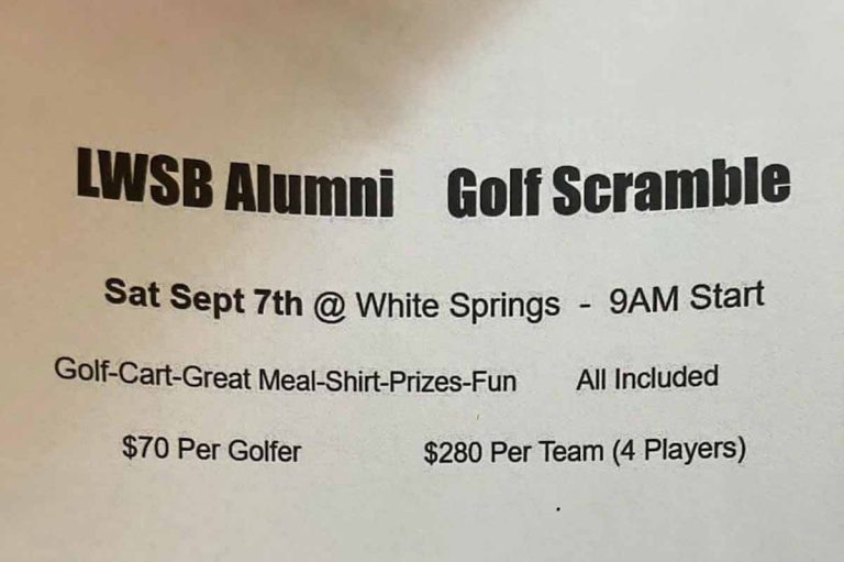 LWSB Golf Scramble is here