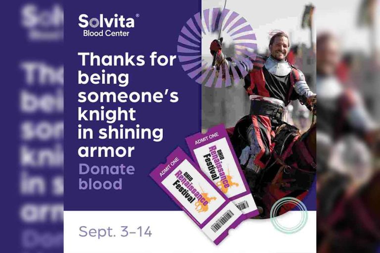 Solvita rewards donors with Gift Cards, Renfest Tickets