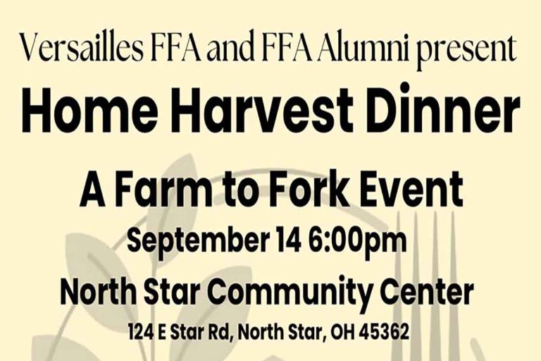 There are still tickets for the Versailles FFA Home Harvest Dinner available