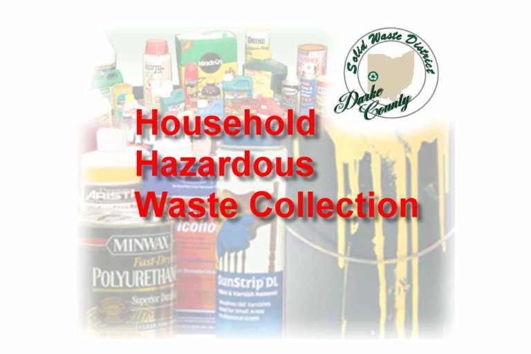 Household Hazardous Waste Collection Nears