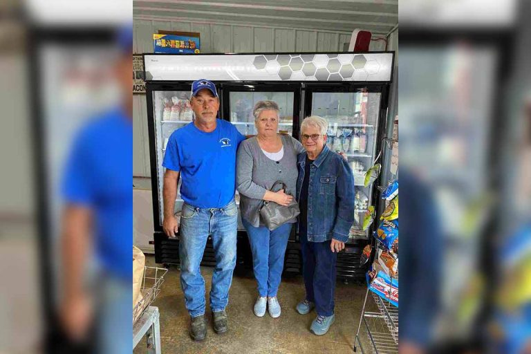 Verna Garland wins Cancer Association of Darke County beef raffle