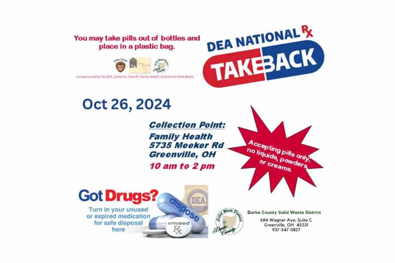 On Oct 26 you can turn in unused or expired medication