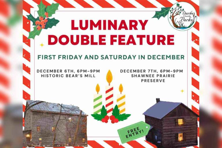 Darke County Parks’ Luminary Double Feature Weekend