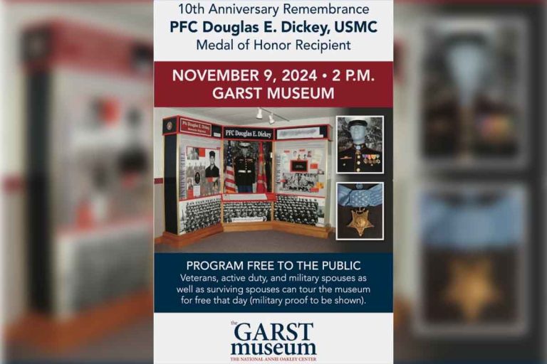 Garst Museum Speaker Series Celebrates Douglas Dickey Medal of Honor Exhibit