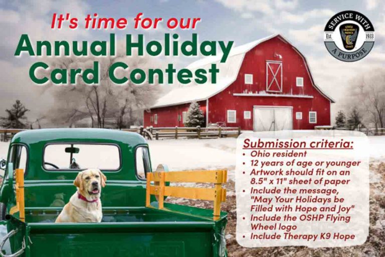 Ohio State Highway Patrol is accepting submissions for annual Holiday Card Contest