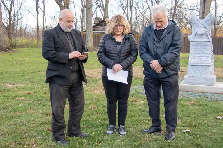 Monument dedicated at Water St. Cemetery