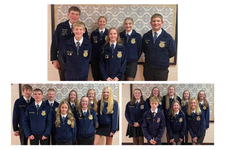 Versailles FFA members compete in the Darke County FFA Parliamentary Procedure Contest