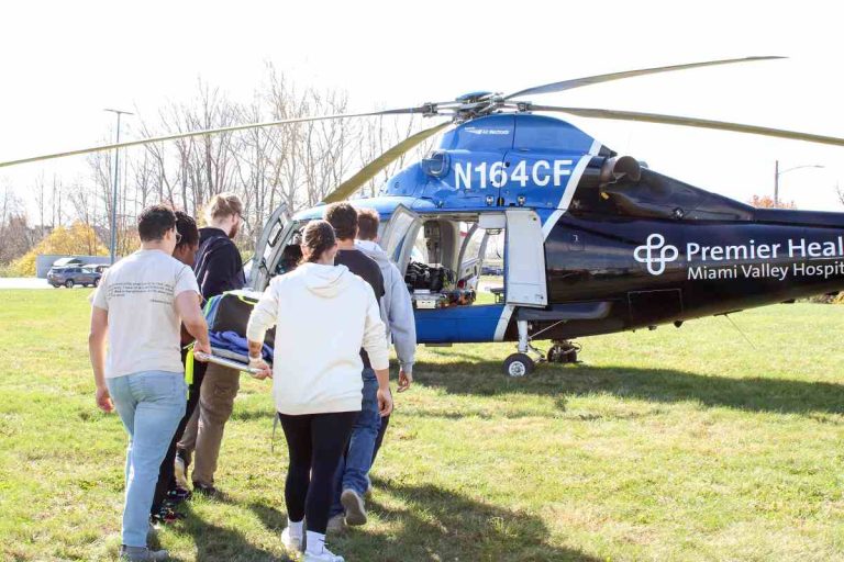 Edison State EMT Students Participate in CareFlight Demonstration