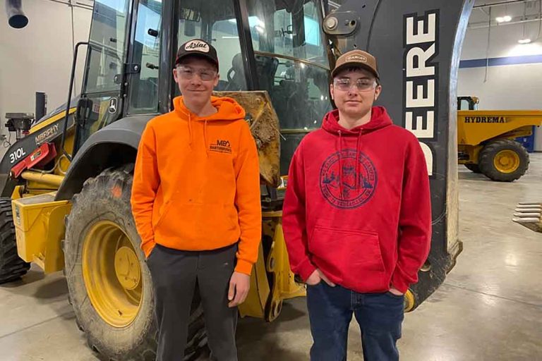 Timmerman and Wagner represent Versailles FFA CDE Contest