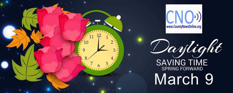 Daylight savings start on Sunday, March 9