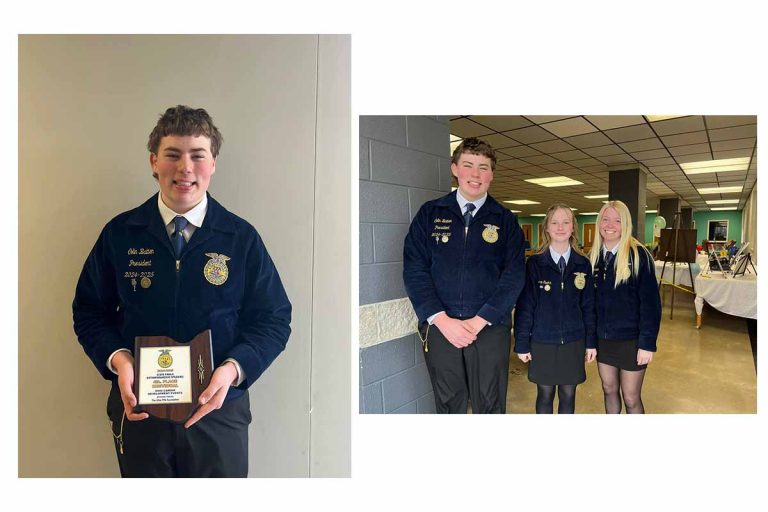 Versailles FFA members successful at Speaking Contest