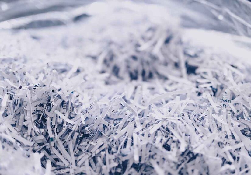 shredded documents