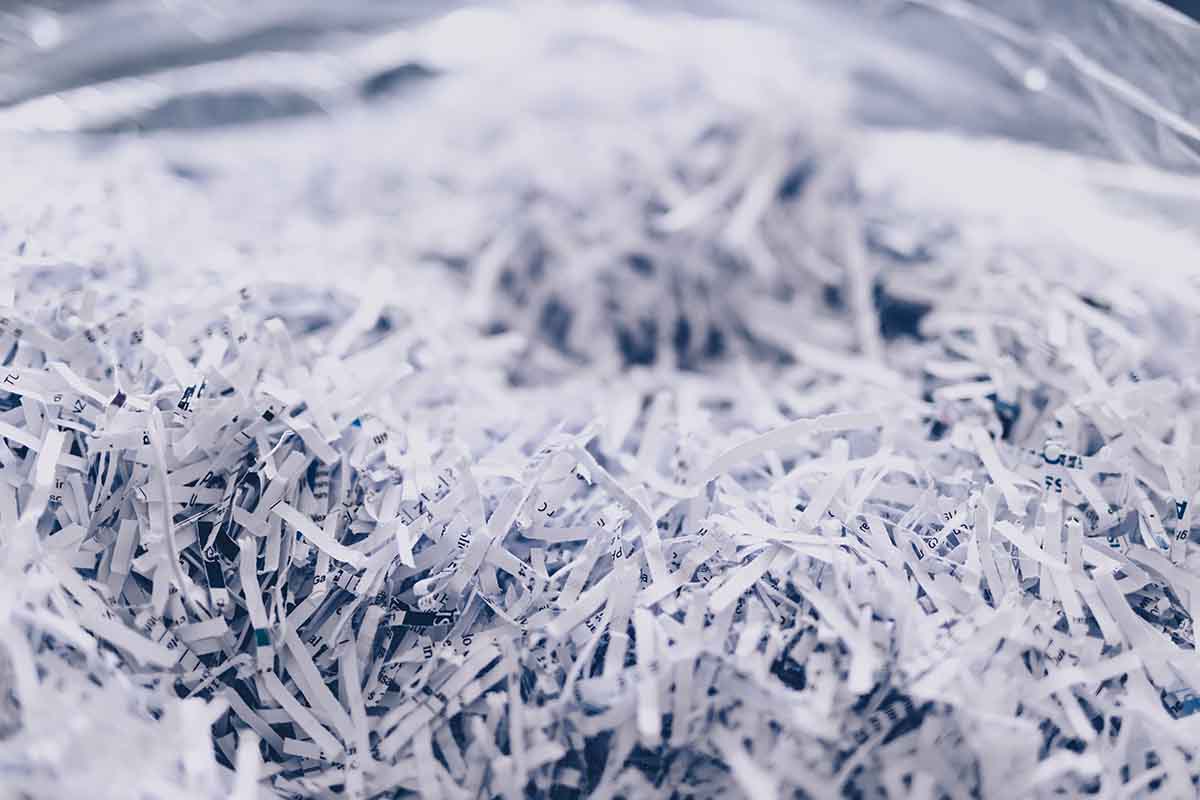 shredded documents